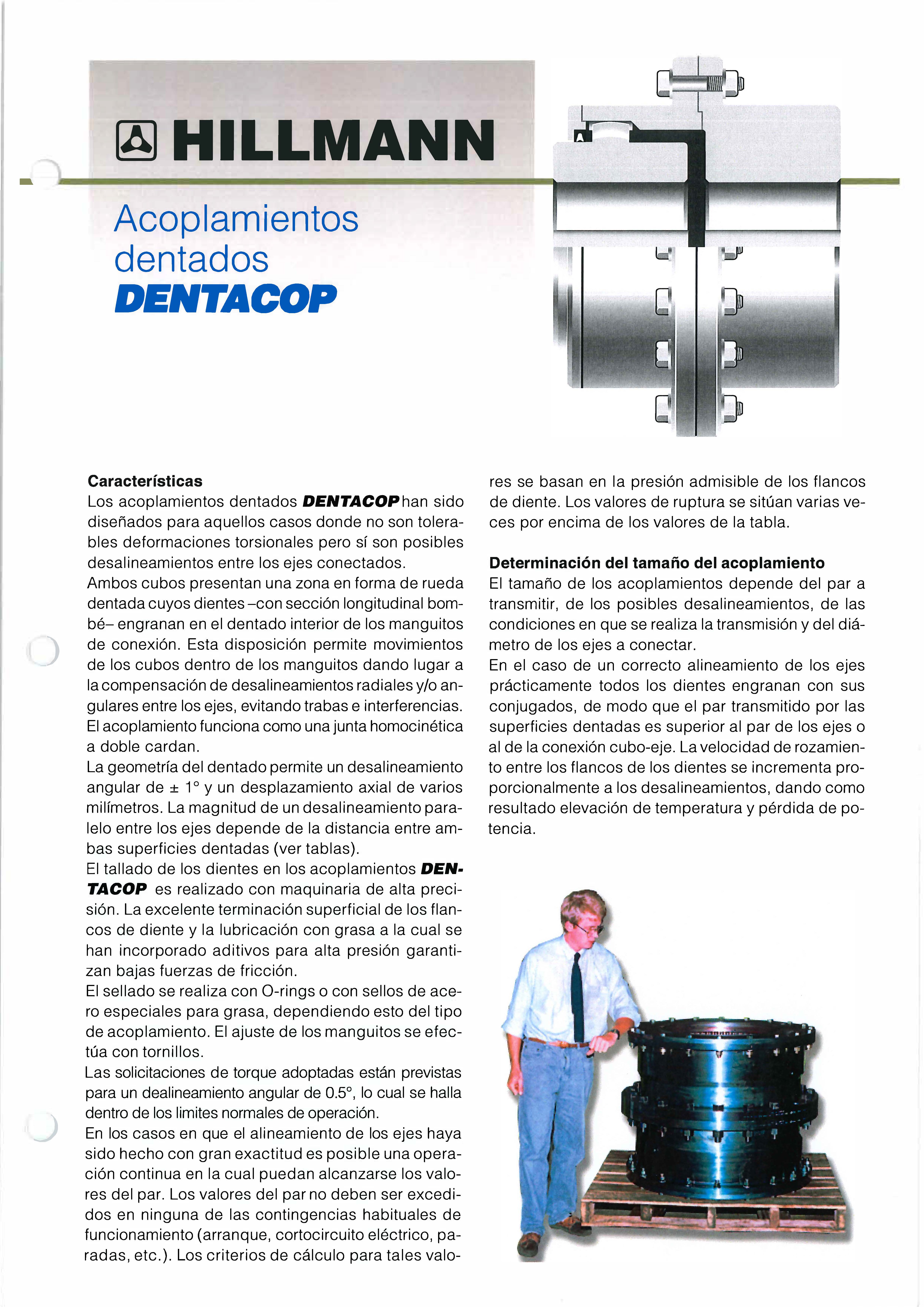 Portada del catálogo de acoplamientos dentados dentacop